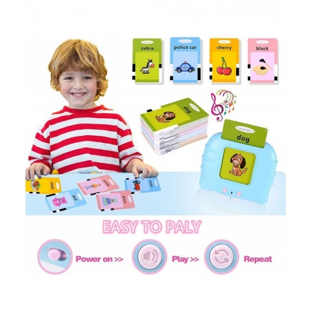 Learning Flash Cards for Toddlers 1-5 Autism Toys Speech Therapy Toys Educational Learning Talking Sight Words Flash Cards Ki...