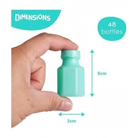 48 Mini Bubble Wands Party Favor Toys for Kids (17ml) - Wedding & Birthday Goodie Bag Filler Outdoor Games for Boys & Girls $...