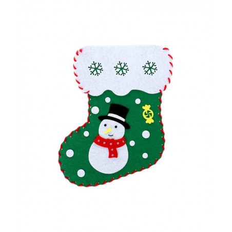 3pcs Christmas DIY Felt Kit Felt Christmas Ornament Christmas Craft Kits Sewing Stockings Craft Handmade Materials Gifts for ...