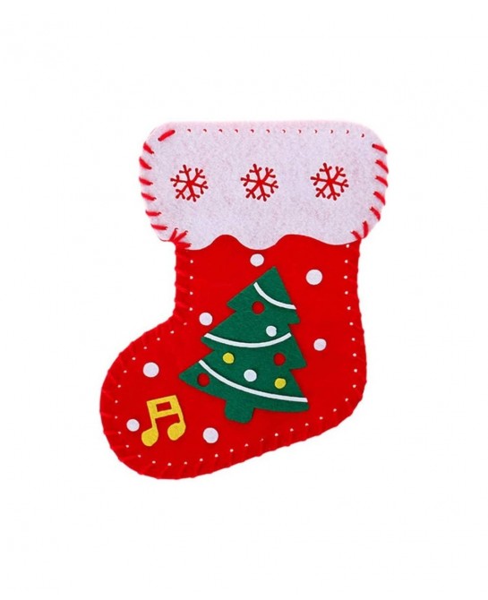 3pcs Christmas DIY Felt Kit Felt Christmas Ornament Christmas Craft Kits Sewing Stockings Craft Handmade Materials Gifts for ...