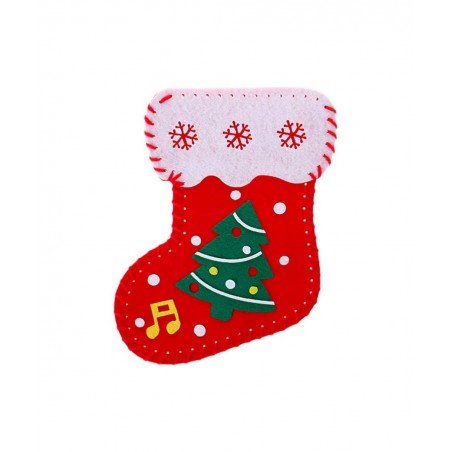 3pcs Christmas DIY Felt Kit Felt Christmas Ornament Christmas Craft Kits Sewing Stockings Craft Handmade Materials Gifts for ...