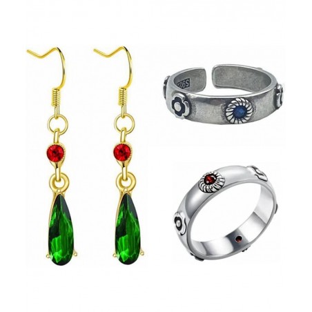2pcs Rings Earrings for Howls moving castle Cosplay $22.47 Kids' Dress-Up Accessories