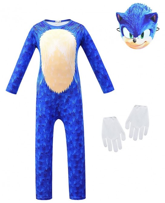 Cute Supersonnics Mouse Playing Costume with Halloween Heddgehogs Costume Set $34.25 Kids' Costumes
