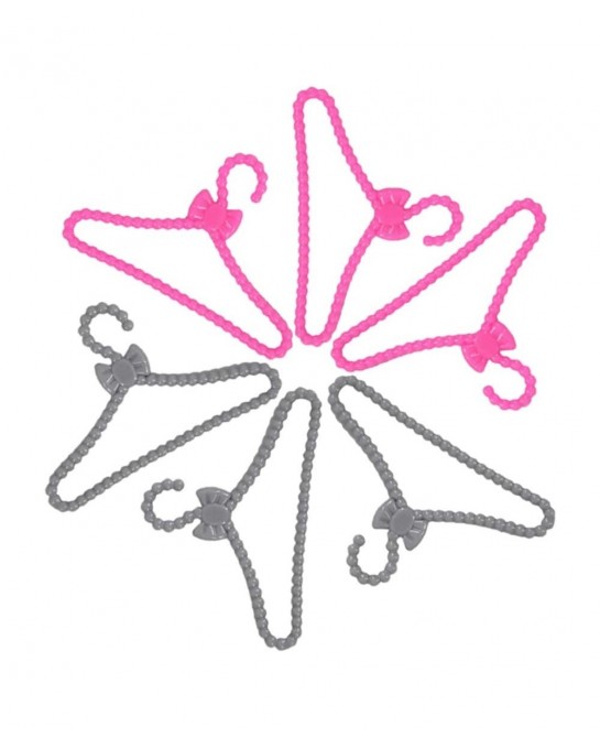 60 Pcs Mini Doll Clothes Hangers Plastic Mixed Little Hangers Doll Clothes Accessories for 11.5 inch Doll $16.60 Doll Accesso...