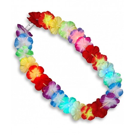 Set of 12 Rainbow LED Flower Hawaiian Lei Light Up Necklaces $65.28 Kids' Dress-Up Accessories