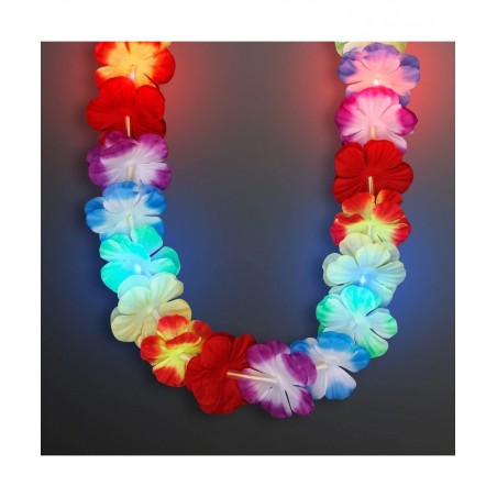 Set of 12 Rainbow LED Flower Hawaiian Lei Light Up Necklaces $65.28 Kids' Dress-Up Accessories