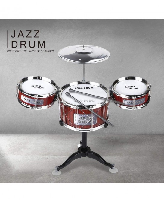 Small Plastic Drum Set Toy for Kids Age 3 - 6 Years Old Toy Musical Instruments Playing Rhythm Beat Toy Great Gift for Boys G...