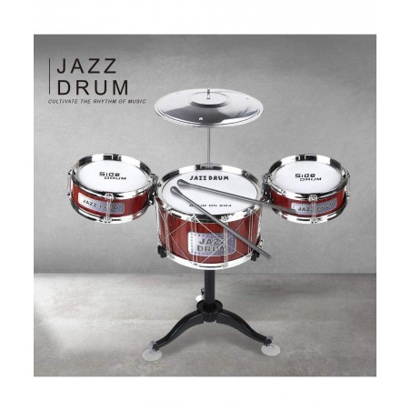 Small Plastic Drum Set Toy for Kids Age 3 - 6 Years Old Toy Musical Instruments Playing Rhythm Beat Toy Great Gift for Boys G...