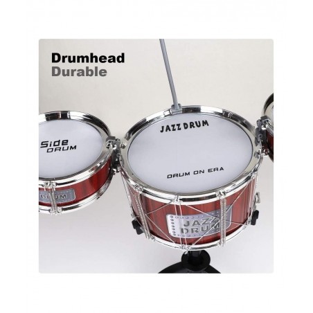 Small Plastic Drum Set Toy for Kids Age 3 - 6 Years Old Toy Musical Instruments Playing Rhythm Beat Toy Great Gift for Boys G...