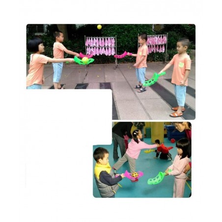 Launch and Catch Balls Game Pop-Pass-Catch Ball Game for Children (Random Color) $26.83 Toy Sports Products