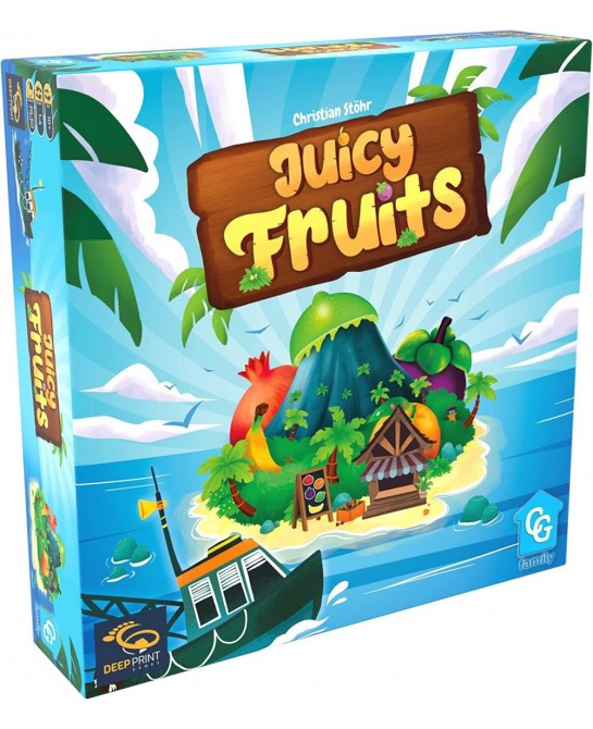 Capstone Games: Juicy Fruits Strategy Board Game Quick and Easy Game Grow Delicious Fruit in Paradise 1 to 4 Players 20 to 50...