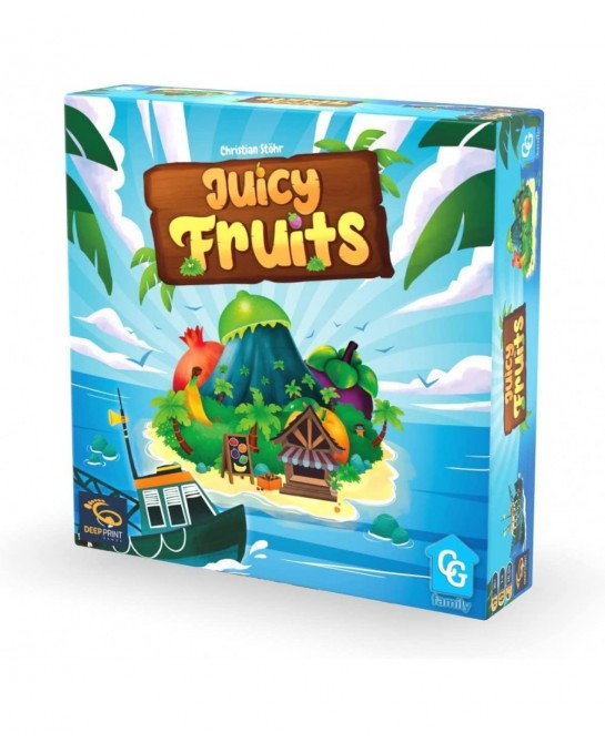 Capstone Games: Juicy Fruits Strategy Board Game Quick and Easy Game Grow Delicious Fruit in Paradise 1 to 4 Players 20 to 50...