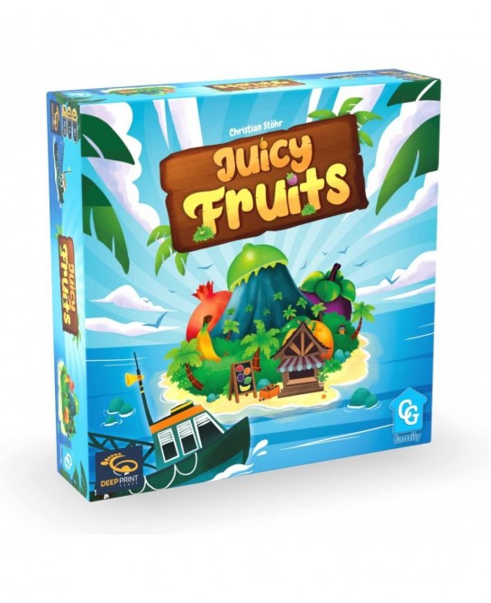 Capstone Games: Juicy Fruits Strategy Board Game Quick and Easy Game Grow Delicious Fruit in Paradise 1 to 4 Players 20 to 50...