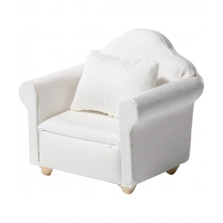 1/12 Dollhouse White Fabric Sofa Set for 1:12 Scales Miniature Dollhouse Furniture Toy Kids Gift A $15.34 Dollhouse Accessories