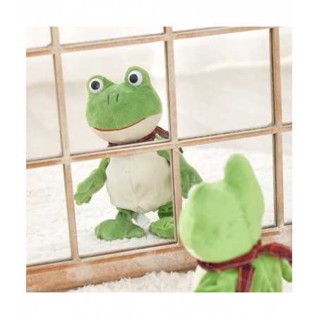 Croaking Frog Musical Stuffed Animal Frolick Froggy Shaking and Waving Electronic Interactive Animate Plush Toy Birthday Holi...