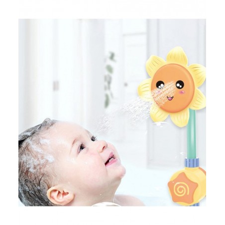 Baby Bath Shower Toy- Sunflower Sprinkler Bath Toy Sprinkler Shower Head Water Spray Bathtub Toy No Battery $43.11 Bathtub Toys
