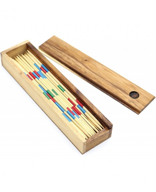 The Mikado Wooden Pick Up Sticks Classic Kids Board Game for Adults and Teens in Family and Children Board Games for Kids 7 a...