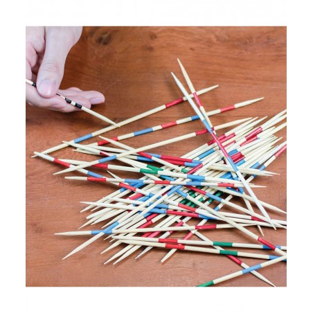 The Mikado Wooden Pick Up Sticks Classic Kids Board Game for Adults and Teens in Family and Children Board Games for Kids 7 a...