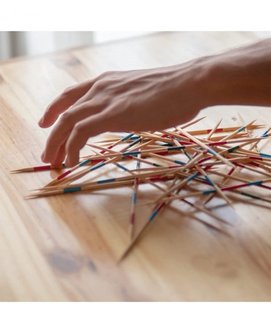 The Mikado Wooden Pick Up Sticks Classic Kids Board Game for Adults and Teens in Family and Children Board Games for Kids 7 a...