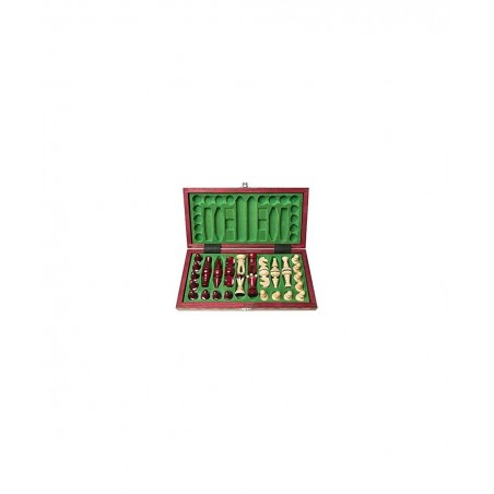 Wooden Chess Set Paris Cherry Wooden International Board Vintage Carved Pieces $84.62 Board Games
