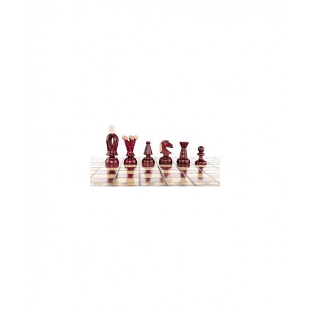 Wooden Chess Set Paris Cherry Wooden International Board Vintage Carved Pieces $84.62 Board Games