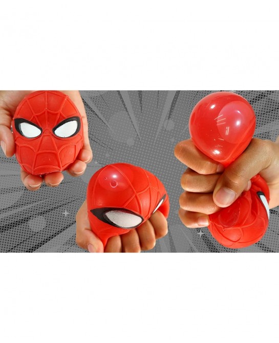 Marvel Avengers Stretchy Squishy Stress Ball (1 Ball Assorted) Superheroes Hulk Spiderman & Iron Man Stretchy Fidget Toy Hand...