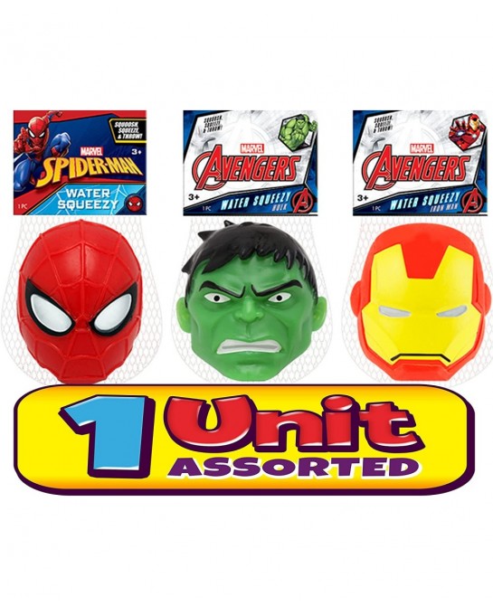 Marvel Avengers Stretchy Squishy Stress Ball (1 Ball Assorted) Superheroes Hulk Spiderman & Iron Man Stretchy Fidget Toy Hand...