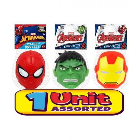 Marvel Avengers Stretchy Squishy Stress Ball (1 Ball Assorted) Superheroes Hulk Spiderman & Iron Man Stretchy Fidget Toy Hand...