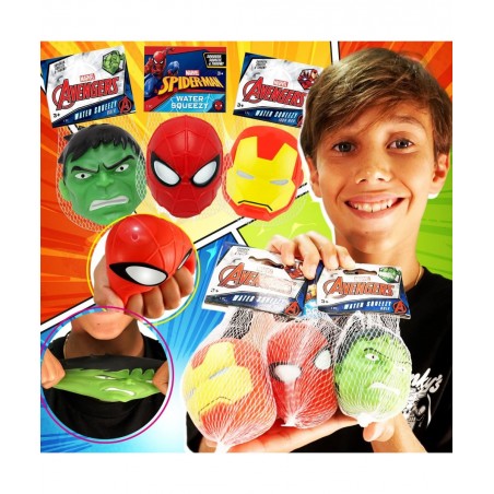Marvel Avengers Stretchy Squishy Stress Ball (1 Ball Assorted) Superheroes Hulk Spiderman & Iron Man Stretchy Fidget Toy Hand...