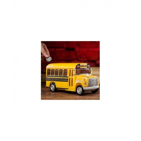 Home Decor Creative School Bus Stylish Design Coin Bank Money Saving Bank Toy Bank Cents Penny Piggy Bank-Yellow $40.55 Kids'...