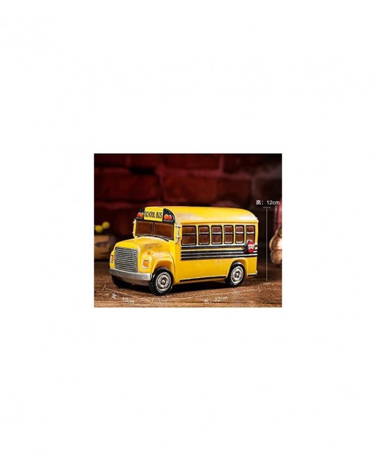 Home Decor Creative School Bus Stylish Design Coin Bank Money Saving Bank Toy Bank Cents Penny Piggy Bank-Yellow $40.55 Kids'...