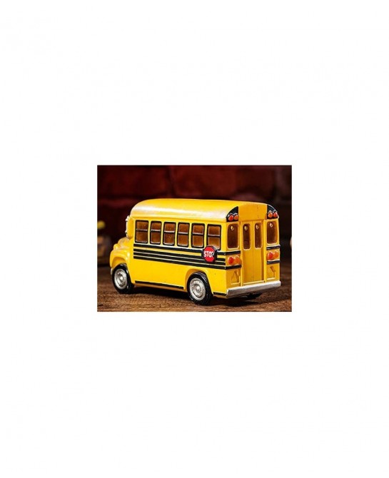 Home Decor Creative School Bus Stylish Design Coin Bank Money Saving Bank Toy Bank Cents Penny Piggy Bank-Yellow $40.55 Kids'...