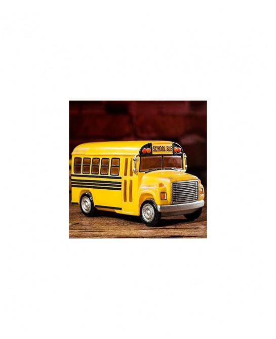 Home Decor Creative School Bus Stylish Design Coin Bank Money Saving Bank Toy Bank Cents Penny Piggy Bank-Yellow $40.55 Kids'...