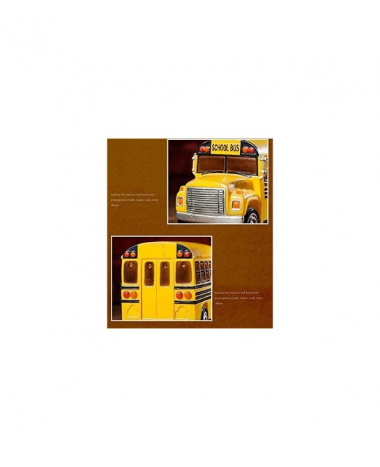 Home Decor Creative School Bus Stylish Design Coin Bank Money Saving Bank Toy Bank Cents Penny Piggy Bank-Yellow $40.55 Kids'...