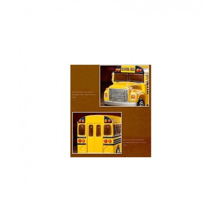 Home Decor Creative School Bus Stylish Design Coin Bank Money Saving Bank Toy Bank Cents Penny Piggy Bank-Yellow $40.55 Kids'...