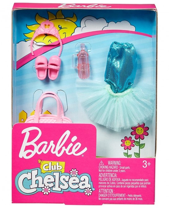 Club Chelsea Accessory Pack Ballet-Themed Clothing and Accessories for Small Dolls 6 Pieces for 3 to 7 Year Olds Include Tutu...