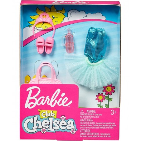 Club Chelsea Accessory Pack Ballet-Themed Clothing and Accessories for Small Dolls 6 Pieces for 3 to 7 Year Olds Include Tutu...