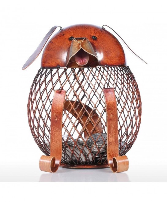 Coin Bank Saving Box Money Bank Iron Puppy Money Box $25.02 Kids' Money Banks