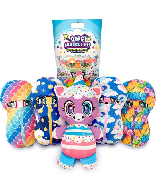 OMG Snuggle Me! Bedtime Buddies (Sleeping Bag Series) Scented Surprise Collectible 10 inch Plush Toys (Mystery Blind Bag) $29...