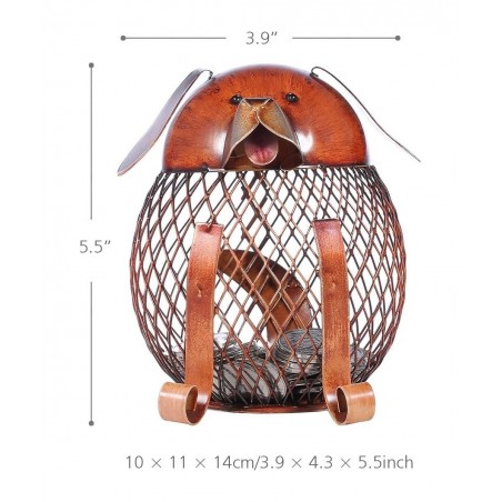 Coin Bank Saving Box Money Bank Iron Puppy Money Box $25.02 Kids' Money Banks