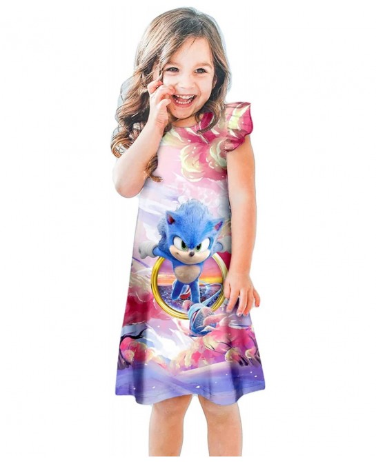 Baby Little Girls Clothing Dress for Sleep Cute Cartoon Print Costume Dresses Short Ruffles Sleeve Clothes Kids Homewear $30....