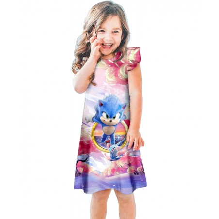 Baby Little Girls Clothing Dress for Sleep Cute Cartoon Print Costume Dresses Short Ruffles Sleeve Clothes Kids Homewear $30....