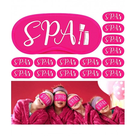 24 Pcs Rose Pink Spa Eye Mask Cover for Girls Spa Party Supplies Favors Lightweight Blindfold with Nose Pad and Elastic Strap...