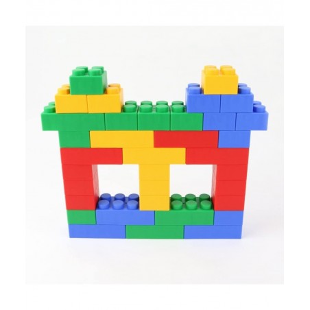 Plump Soft Building Blocks — Jumbo Multicolor Stacking Blocks for Cognitive Development and Educational Games for Ages 3 Mont...