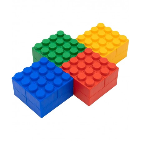 Plump Soft Building Blocks — Jumbo Multicolor Stacking Blocks for Cognitive Development and Educational Games for Ages 3 Mont...