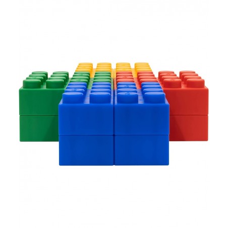Plump Soft Building Blocks — Jumbo Multicolor Stacking Blocks for Cognitive Development and Educational Games for Ages 3 Mont...