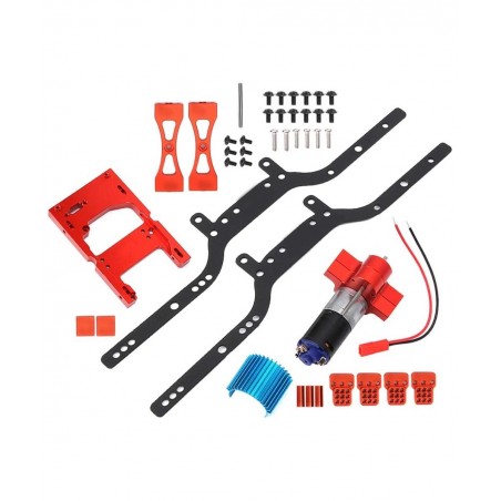 RC Car Frame Durable and Wear-Resistant Metal Remote Control Crawler Frame Girder with Motor Set RC Spare Part Accessory Fit ...