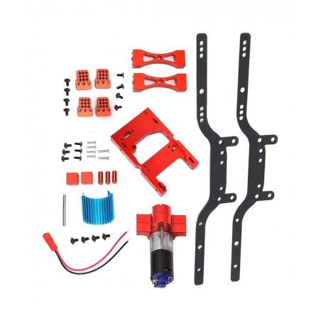 RC Car Frame Durable and Wear-Resistant Metal Remote Control Crawler Frame Girder with Motor Set RC Spare Part Accessory Fit ...