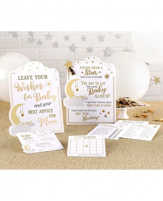 Twinkle Little Star Baby Shower Game Set Gold $49.76 Board Games