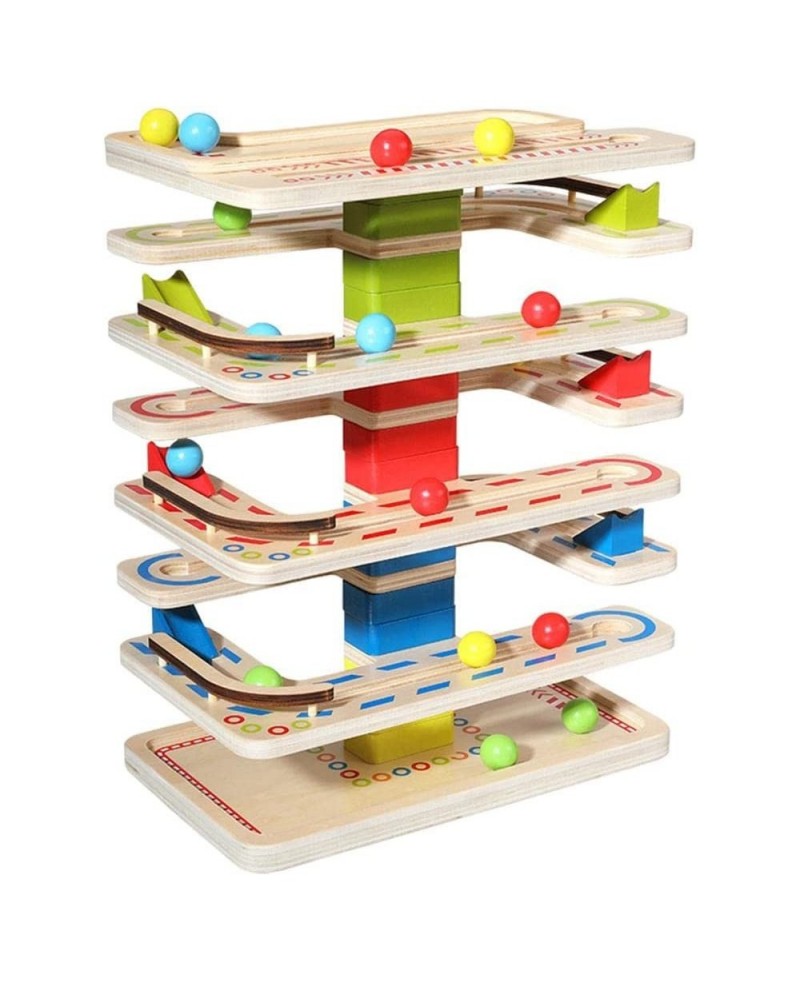 Wooden Ball Ramp Racer with 4 Mini Balls Montessori Toys Great Gift $59.76 Early Development & Activity Toys